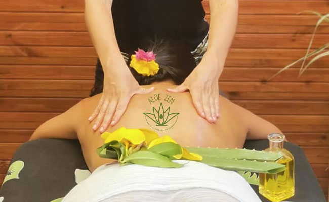  Massage californien relaxant et drainant  à l'Aloe Vera (1h15)