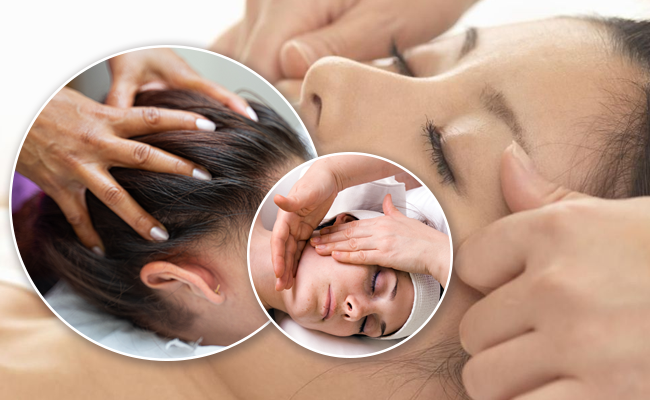 Modelage liftant visage et un massage crânien (1h)