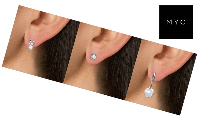 Boucles d'oreilles Coffret Pearlynn - 3 paires de boucles d'oreilles 