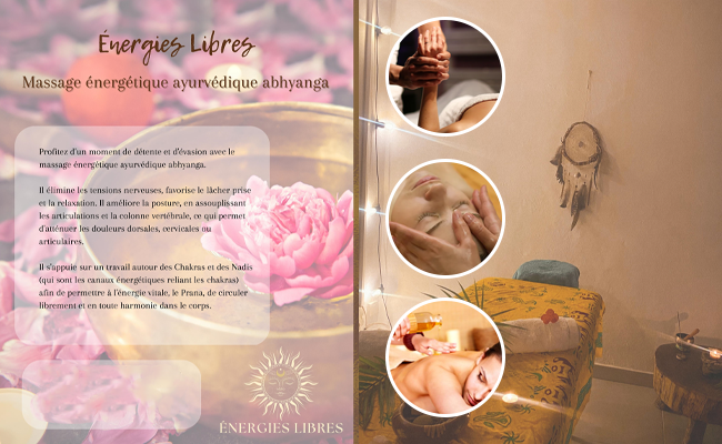 Massage énergétique ayurvédique abhyanga - 1h15