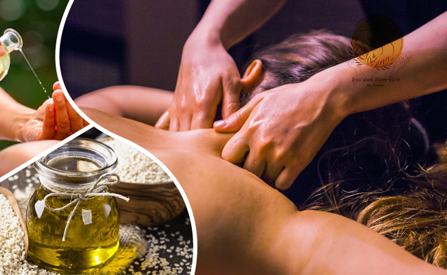 Massage ayurvédique abbyanga aux huiles tièdes à domicile (1h30)