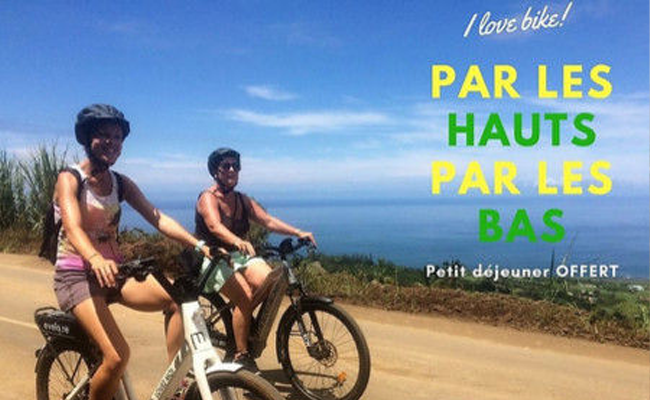 Balade accompagnée à vélo électrique entre le littoral et les hauts de Saint Leu