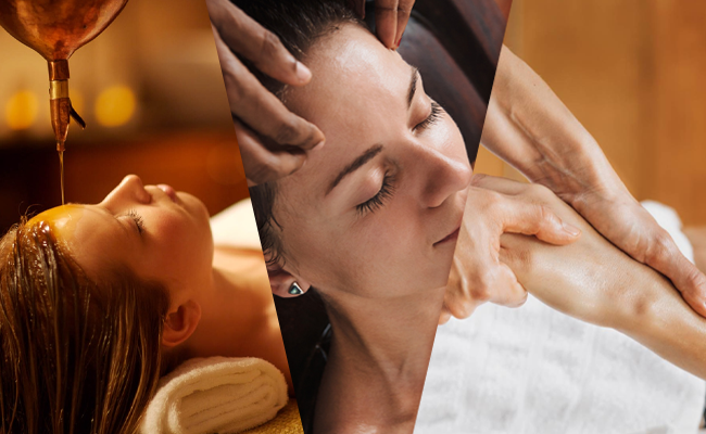Massage  Shiro Abhyanga tête, visage, haut du dos et bras (30mn)
