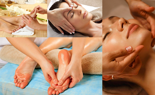 Massage facial ayurvédique + Massage des pieds (1h)