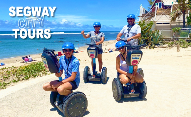 Découvrez la capitale du sud autrement à travers un décor et un parcours idéal avec une sortie en gyropode Segway i2 au cœur de Saint Pierre