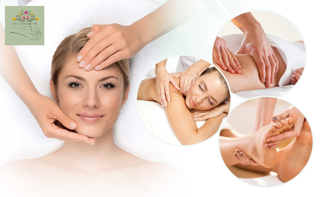Massage du corps avec massage du visage à effet Kobido (1h45)