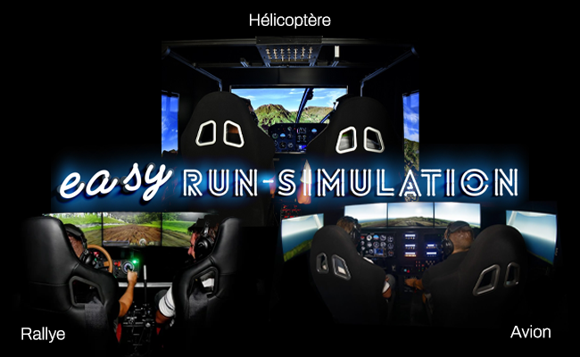 Pack aventure pour 4 pers (1h30 de simulateur Rallye + 1h30 de simulateur avion)