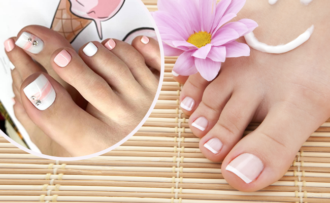 Rallongement gel chablons mains avec pose de vernis semi des pieds avec décos