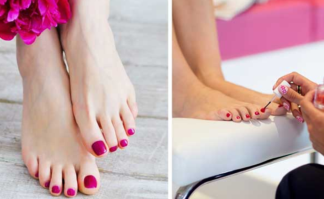 Pose de vernis semi-permanent mains ou pieds